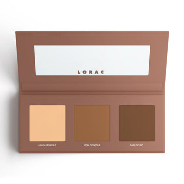 Petite PRO Contour Palette - 2: Medium-Dark | Lorac | Product front facing lid open