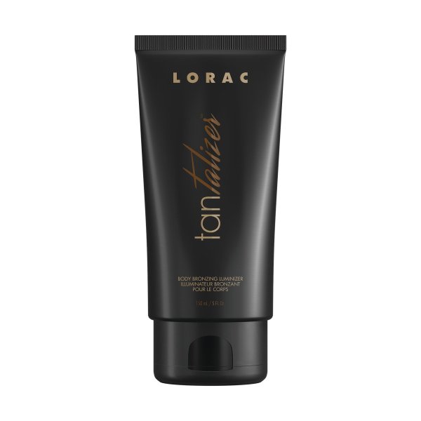 TANtalizer Body Bronzing Luminizer - Champagne Bronze | LORAC | Product front facing lid closed
