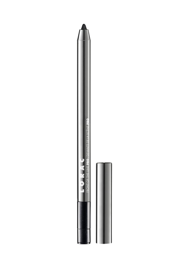 LORAC | Front Of The Line PRO Eye Pencil Black Pearl (With Silver Shimmer) - Product front facing without cap