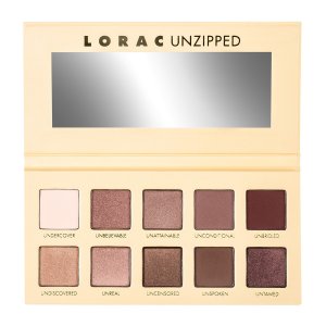 LORAC | UNZIPPED Eye Shadow Palette - product front facing open
